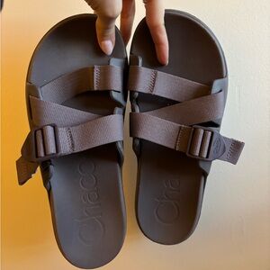 Chaco Chillos Slide Women’s Sparrow Purple Grey